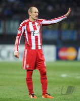Fussball CHL  Saison 2010/2011: Arjen Robben (FC Bayern Muenchen)
