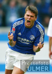 Fussball 1. Bundesliga: Schalke - Hamburg, Jubel LAMOTTE