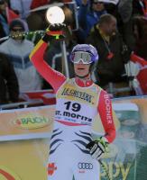 SKI Weltcup  Damen  ST.Moritz; Abfahrt   Siegerin  Maria Riesch (GER)