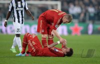 FUSSBALL INTERNATIONAL CHL VIERTELFINALE 12/13: Juventus Turin - FC Bayern Muenchen