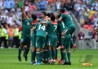 FUSSBALL Olympia 2012 FINALE: Brasilien - Mexiko