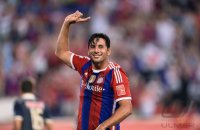 FUSSBALL 1. Bundesliga 14/15 Testspiel: JUBEL Claudio Pizarro (FC Bayern Muenchen)