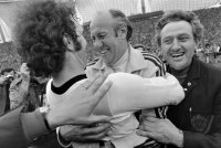 Fussball WM 1974 Finale Deutschland - Holland: Beckenbauer, Schoen