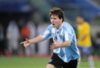 FUSSBALL INTERNATIONAL:  JUBEL Lionel MESSI (Argentinien)