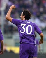 FUSSBALL SERIE A:  Jubel Luca Toni (AC Florenz)