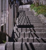 Stadtansicht Horb, Treppen, Perspektive