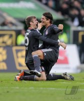 Fussball 1. Bundesliga  Saison 2010/2011: VfL Wolfsburg - FC Bayern Muenchen