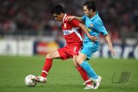 Fussball, Champions League: VfB Stuttgart - FC Barcelona