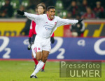 Fussball 1. Bundesliga: Leverkusen - Nuernberg, Jubel FCN