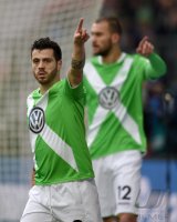 Fussball, 1. Bundesliga  Saison 2014/2015: VfL Wolfsburg - SC Freiburg