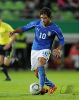 Fussball International  U 20 Laenderspiel:  Karim Laribi (Italien)