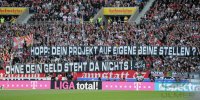 Fussball 1. Bundesliga  Saison 2011/2012 : Fans VfB Stuttgart mit Anti Hoffenheim Plakat