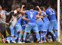 Fussball Supercoppa Italia Finale 2014 in Doha: JUBEL SSC Neapel