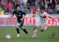Fussball 1. Bundesliga  Saison 2010/2011:  VfB Stuttgart - FC Schalke 04