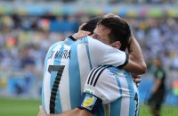 FUSSBALL WM 2014, Gruppenphase: JUBEL Lionel Messi (Argentinien)