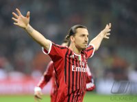 FUSSBALL SERIE A:  JUBEL Zlatan Ibrahimovic (AC Mailand)