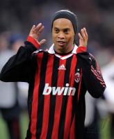 FUSSBALL  International CHL 09/10 : JUBEL ,  Ronaldinho (AC Mailand)