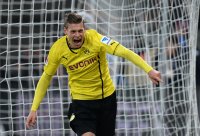 Fussball  1. Bundesliga  13/14: JUBEL Lukasz Piszczek (Borussia Dortmund)
