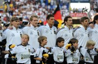Fussball International EM 2012 Testspiel: Marcel SCHMELZER,  Andre SCHUERRLE, Mario GOMEZ, Arne FRIEDRICH , Thomas MUELLER (v.li., Deutschland)