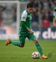 Fussball, 1. Bundesliga  Saison 2014/2015: SV Werder Bremen - Borussia Moenchengladbach