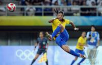 FUSSBALL  Olympia 2008   Viertelfinale Frauen Brasilien - Norwegen