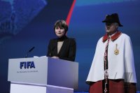 FUSSBALL INTERNATIONAL:   61. FIFA  Kongress in Zuerich 2011 SUI Bundesraetin  Calmy-Rey