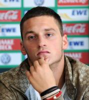 Fussball Bundesliga Saison 2010/2011: Werder Bremen praesentiert Neuzugang Marko Arnautovic