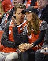 Basketball 1. Bundesliga 2012/2013:  Oliver Bierhoff mit Frau Clara