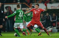 Fussball, 1. Bundesliga  Saison 2013/2014: SV Werder Bremen - FC Bayern Muenchen
