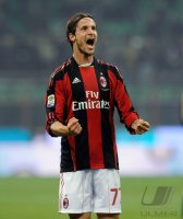 FUSSBALL SERIE A: JUBEL Luca Antonini (AC Mailand)