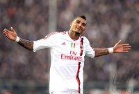 FUSSBALL SERIE A:  Jubel Kevin Prince Boateng (AC Mailand)