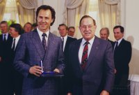 Fussball Verleihung Silbernes Lorbeerblatt: Beckenbauer, Zimmermann