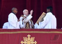 Rom;  Papst Franziskus I. spricht den Urbi Et Orbi Segen