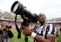 FUSSBALL SERIE A 2013/2014: JUBEL Paul Pogba (Juventus Turin)