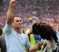 FUSSBALL SERIE A:  ADLER OLIMPIA, Lazio Maskottchen,