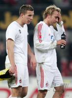 Fussball 1. Bundesliga: Koeln - Dortmund, PODOSLKI, SCHIENDZIELORZ enttaeuscht