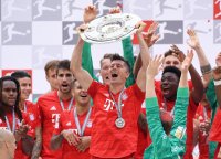 Fussball 1. Bundesliga Saison 18/19: Meister FC Bayern Muenchen