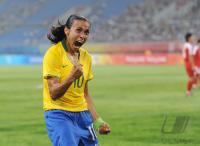 FUSSBALL  Olympia 2008   Vorrunde  Frauen   Brasilien - Korea DVR