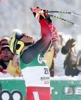 Ski Alpin; Super G   Herren Kitzbuehel; Jubel Maier