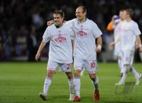 FUSSBALL  International CHL  2009/2010: LAHN und ROBBEN (FC Bayern  Muenchen)