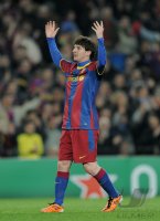 Fussball CHL  Saison 2010/2011:  JUBEL Lionel Messi (Barca)