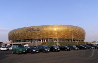 Fussball International EM 2012 : Uebersicht der PGE Arena , EM Stadion von Danzig