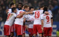 Fussball, 1. Bundesliga  Saison 2013/2014: Hamburger SV - Borussia Dortmund