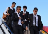 Fussball Champions League Finale 2014: Ankunft Real Madrid