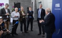 FIFA Round Table Discussion Palestine / Israel: FIFA Praesident Joseph S. Blatter (Schweiz)