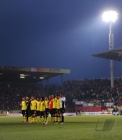 1. Fussball Bundesliga: Borussia Dortmund JUBELT nach dem SIEG vor der FANKURVE