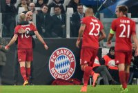 Fussball CHL 15/16 Achtelfinale:  JUBEL FC Bayern Muenchen