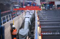 Neckartalbruecke der Bundesstrasse 32 ueber das Neckartal bei Horb