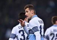 Fussball International Serie A 14/15: JUBEL Miroslav Klose (Lazio Rom)