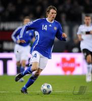 Fussball, International, WM Qualifikation 2010: Finnland, HAEMAELAEINEN Einzelaktion